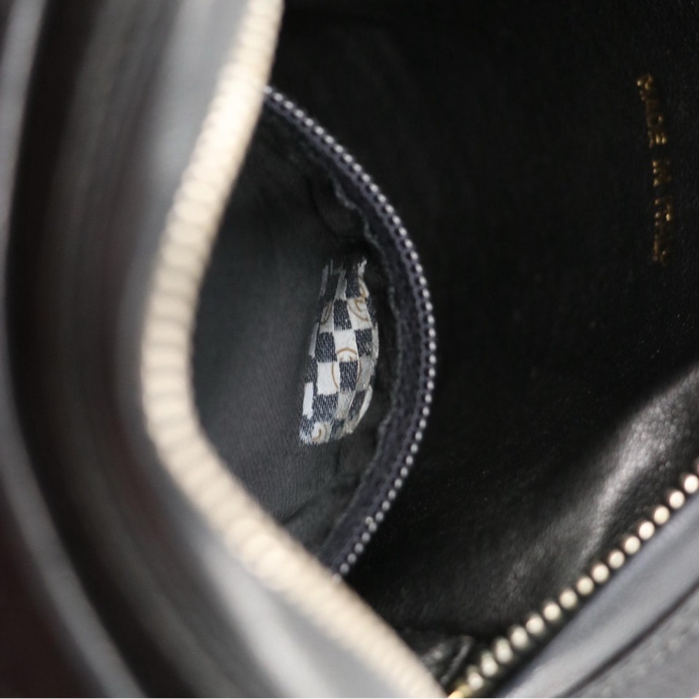 Chanel CC Tassel Evening Bag in Black Satin Interwoven Ribbon and Leather - Rare - Picture 6 of 8